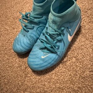 Nike Kids Blue Athletic Shoes soccer cleats shoes sport shoes